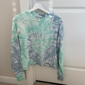 Daydreamer Oversized Cropped Tie-Dye Shirt